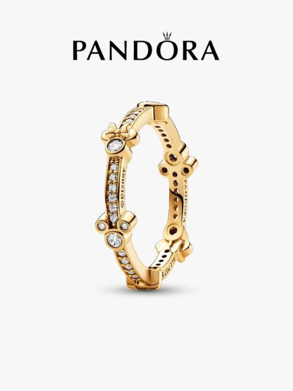 Pandora Disney Mickey Mouse & Minnie Mouse Sparkling Eternity Ring